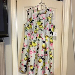 Liz Claiborne Floral women dress - Pink, Yellow, Black